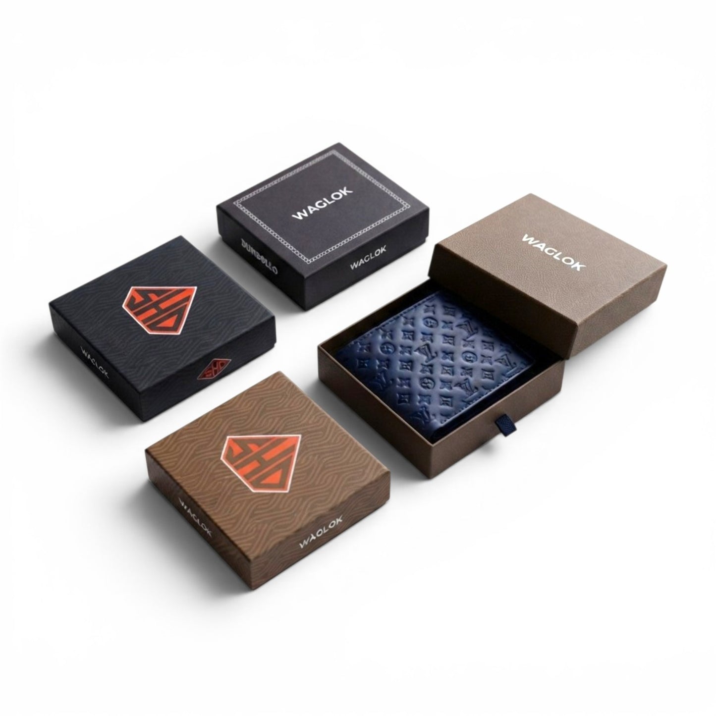 Men's Genuine Leather Bifold Wallet with Gift Box Black