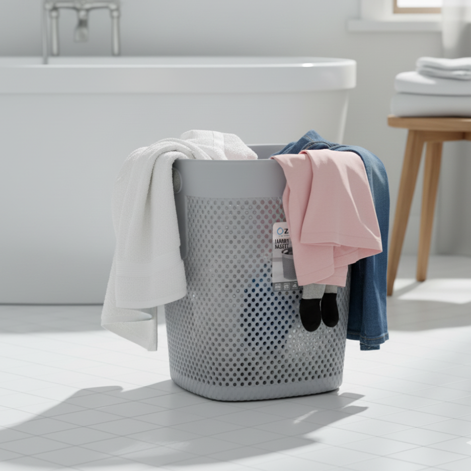 WashEase Compact Laundry Bin (36374) by Ziba