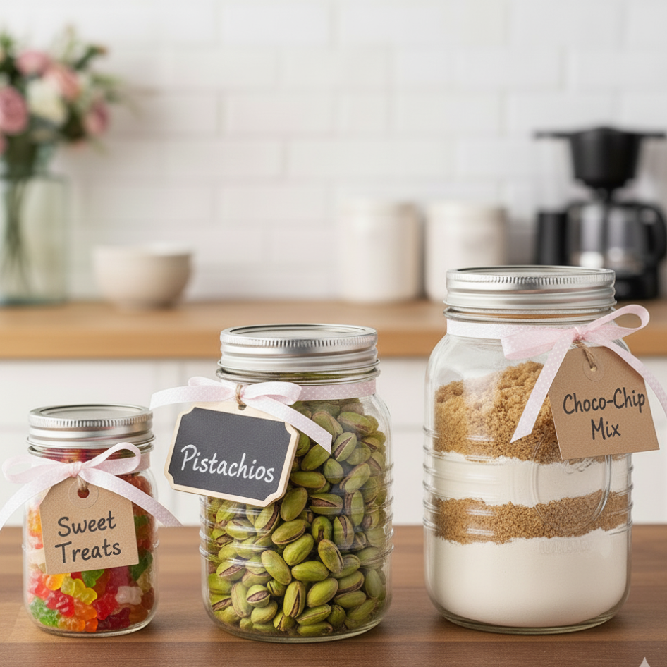 Bavaria’s Elegant Glass Jars (Pack of 3) by Ziba