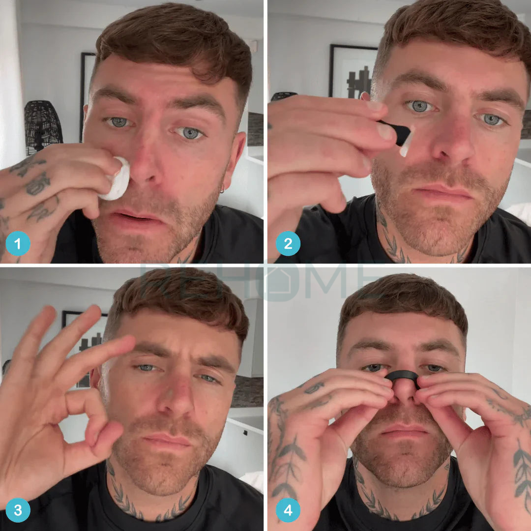 4 PCS Magnetic Nasal Dilator Airflow Strip Kit  - (IMPORTED)