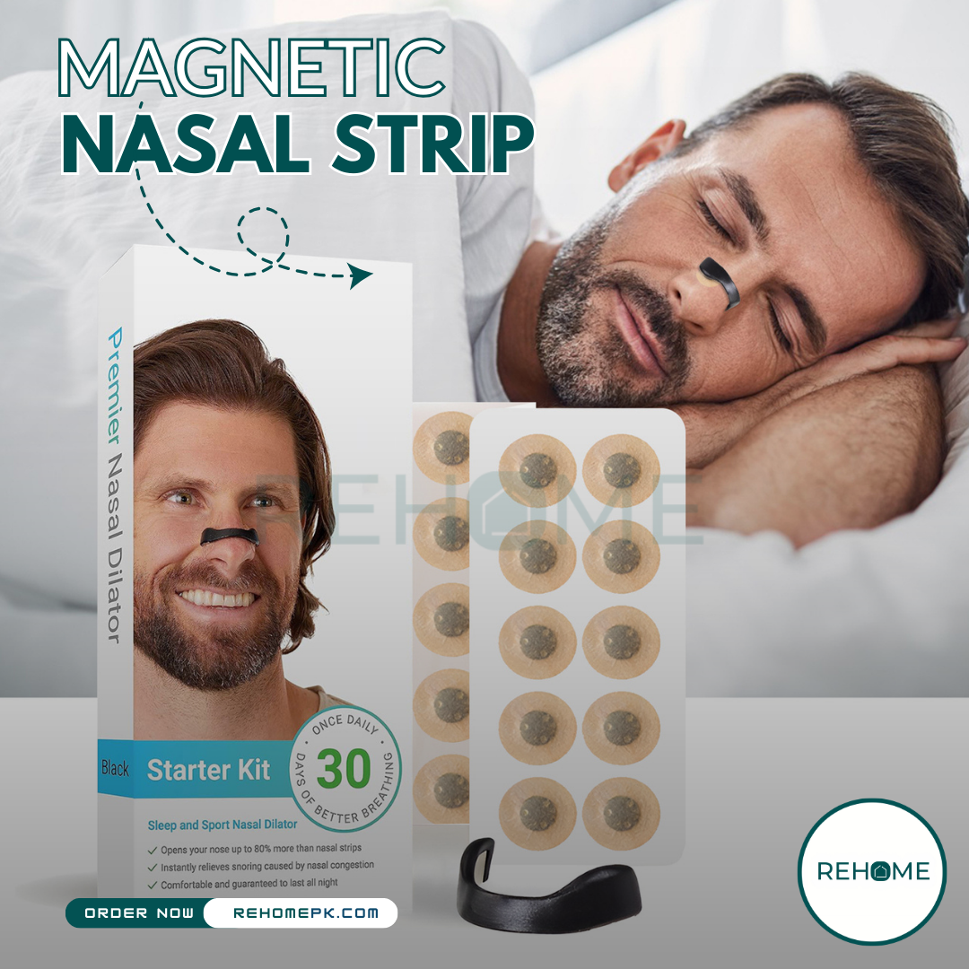 4 PCS Magnetic Nasal Dilator Airflow Strip Kit  - (IMPORTED)