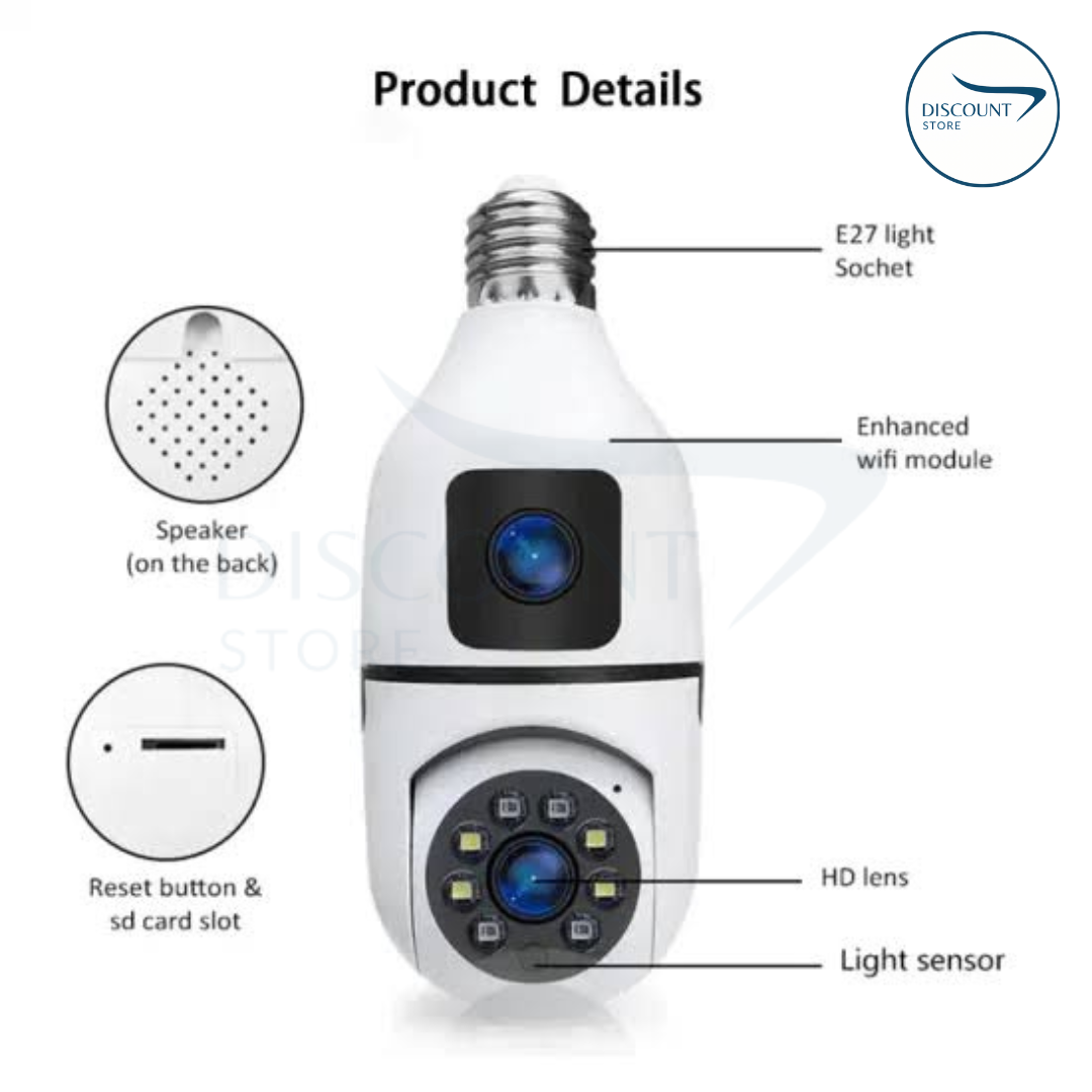 Wireless Wifi Bulb Security Camera - (IMPORTED)