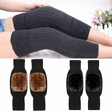 1 Pair Winter Wool Knee Pads Warm Knee Protector Wool Warmers Thickened Knee Brace